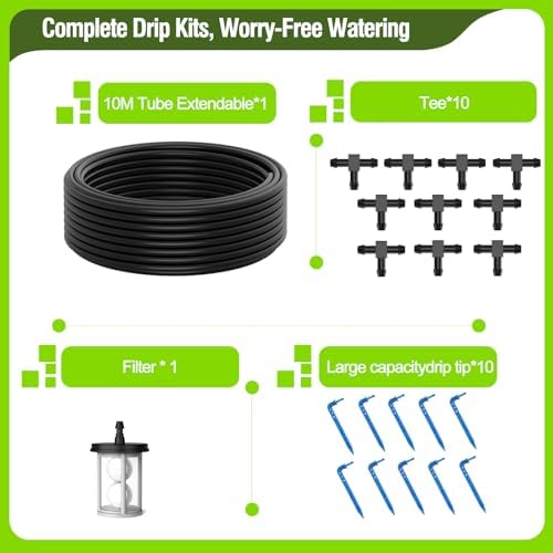 Drip Irrigation Kit for Potted Plants, Micro Tubing Set - Image 4