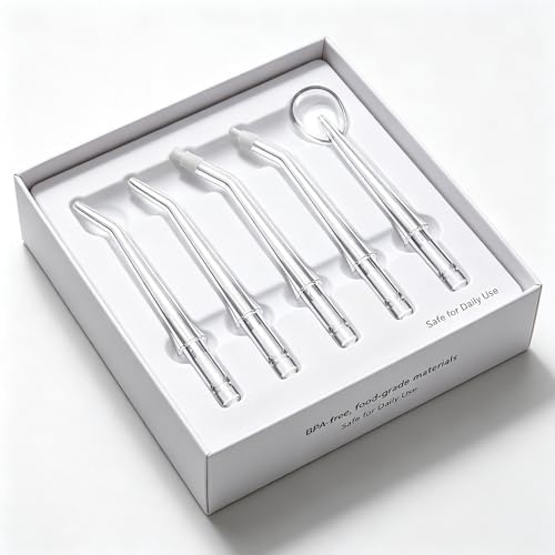 Water Flosser Replacement Tips Kit – Standard, Periodontal, Orthodontic & Tongue Cleaner Nozzles for Shower Water Flosser Accessories and Oral Care for Daily use - Image 3