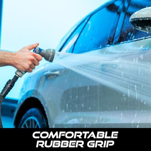 VIKING Hose Nozzle, 8 Spray Patterns, Thumb Control for Cars and Homes - Image 2