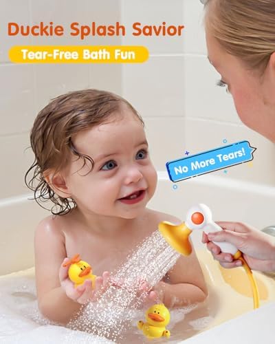Duckie Baby Bath Shower Head, Toddler Bath Toys for Kids Ages 1-3 - Image 2