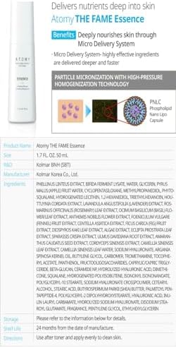 The Fame Skin Care System 1 SET including 5 kinds of skincare - Lotion, Toner, Essence, Eye Cream, Nutrition Cream | Korean Cosmetics | Unfading Beauty & Reputation | Strengthen Skin - Image 5