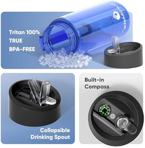 SurviMate 5-Stage 0.01μm Ultra-Filtration Filtered Water Bottle BPA-Free - Image 6