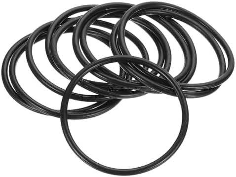 PATIKIL Silicone Sealing Rings 55x48.8x3.1mm Black 10Pcs by PATIKIL