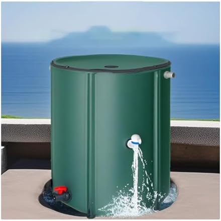Outdoor Rainwater Harvesting System 100L Foldable EcoFriendly Water Collector with Tap Filter for Garden Irrigation – Sustainable Water Conservation Solution by Unknown
