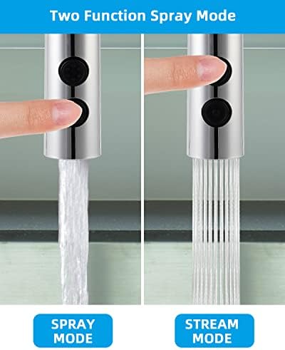 Hibbent Pull Out Faucet Head for Kitchen Faucet, 2 Function Sink Sprayer - Image 2