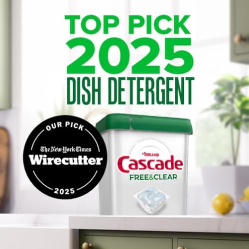 Cascade Free & Clear Dishwasher Pods, Dishwasher Detergent, Dish Detergent Soap, Lemon Essence, 19 Count - Image 2