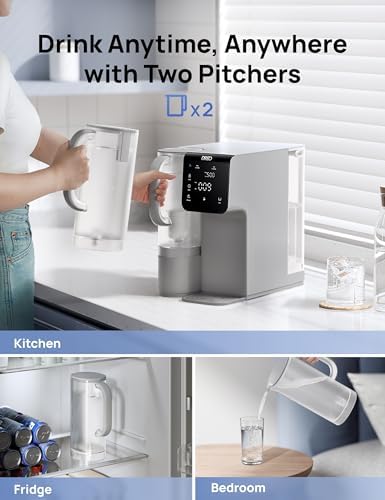 DREO Reverse Osmosis Water Filter Countertop, 7-Stage RO Water Filtration System, Installation-Free, Reduce TDS, Water Filter Pitcher for Home, Kitchen, 3:1 Pure to Drain, WF511 Upgraded - Image 5