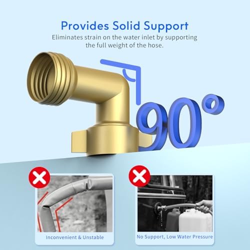 Lifefilter RV Water Filter with 90 Degree Elbow and Flexible Hose Protector - Image 5