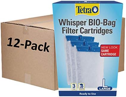 Tetra Whisper Bio-Bag Large Filter Cartridges for Aquariums, 12 Count by Tetra