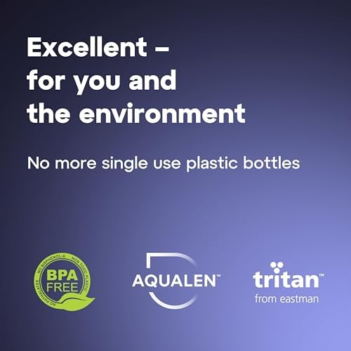 AQUAPHOR City Water Filter Bottle 17 oz | Reusable & Portable Filtered Water Bottle | BPA-Free | Perfect for Camping, Travel, Indoor & Outdoor Use | Navy Blue - Image 6