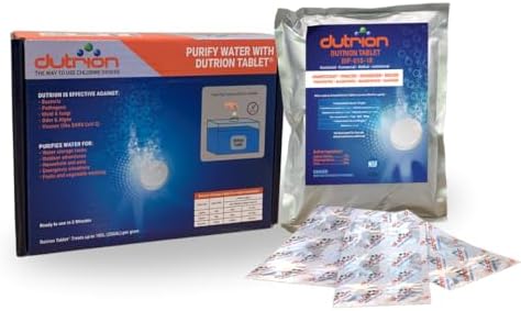 Water Purification Tablets - Purifying Camping Chlorine Dioxide Drinking Tablet, Cleaning Aqua Bottle Purifier Drops & Tabs, Pristine Fresh Tank Emergency Treatment Pills, 18ct 1-Gram by Unknown