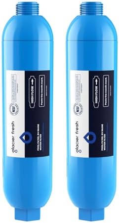 GLACIER FRESH Garden Hose Filter Pre-Filter for Pool & Spa 2-Pack by GLACIERFRESH