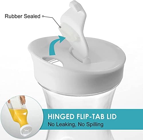 Plastic 8 PACK Large 50 Oz Water Carafe with Flip Top Lid, Square Base Juice Containers, Clear Plastic Pitcher - for Water, Iced Tea, Juice, Beverage, Milk, Cold Brew and Mimosa Bar - HAND WASH ONLY - Image 3