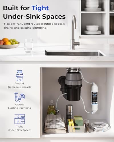 PureDrop PDR-US12P-PE Under Sink Water Filter System with PE Tubing - Image 2