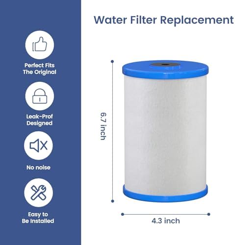 HG-CB6 CB6 Carbon Block Water Filter Replacement Compatible with Hydronix HG-CB6 Hydro Guard Filter and MP and MPC System 0.5 μ, 4.5" D x 6.5" H 2 Packs - Image 3