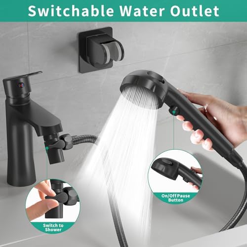 Sink Hose Sprayer Attachment for Faucet, 5 Adapters, Black - Image 2