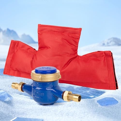 Water Meter Insulation Cover, Double-Layer Oxford Cloth Backflow Preventer Cover, Water Meter Socks for Winter Freeze Protection, for Outdoor Water Systems by Unknown
