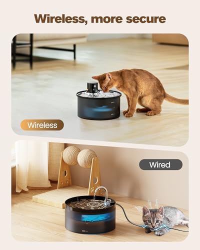 Battery Operated Cat Water Fountain: Wireless Pet Fountain with Filter - Image 3