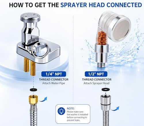 Socila Clear Sprayer Head 3 Function With Filter For Shampoo Bowl, High Pressure And Water Saving, Filter For Dry & Frizz Hair - Image 5
