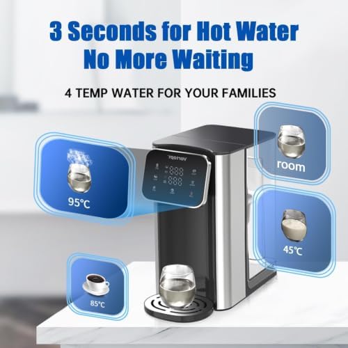 Vortopt UR05 Countertop Water Dispenser, Leak-Proof, 3S Heat, 4L Tank - Image 4