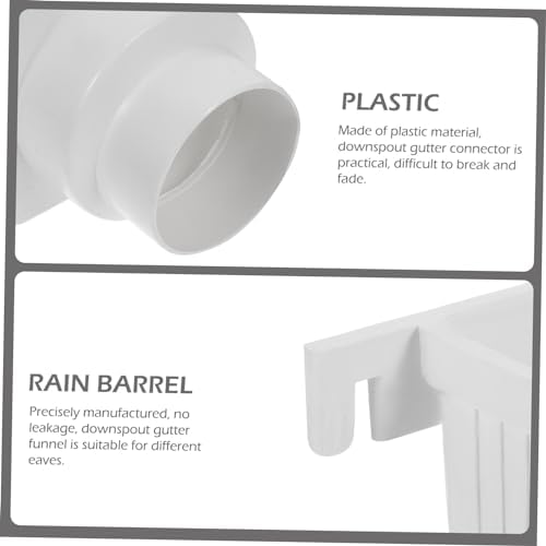 PVC Rain Gutter Downspout Diverter for Rain Barrel Water Collection - Image 2