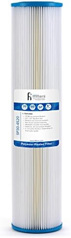 iFilters SP30-4520 4.5 x 20 Washable Pleated Sediment Water Filter by iFilters