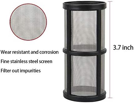 Sooprinse Garden Hose Inlet Filter for High Pressure Washer, Sediment Filter Attachment, 40 Mesh Screen, Extra 2 Pcs 100 Mesh, 3PCS O-Ring and 4PCS Filter Hose Washer (Pack of 2) - Image 5