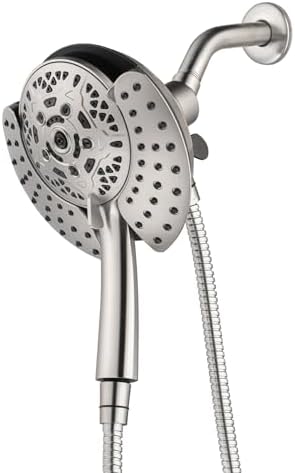 INAVAMZ 2 in 1 Shower Head with Handheld Combo High Pressure Nickel 2.5 GPM by INAVAMZ