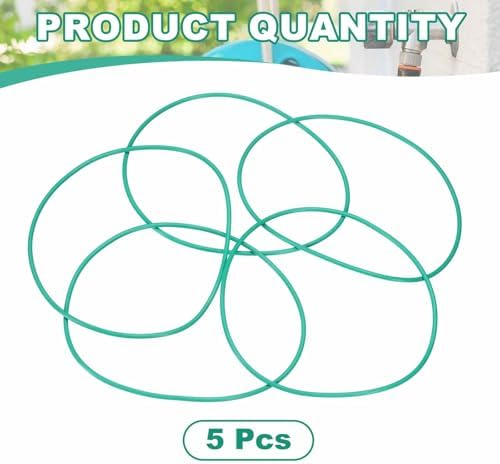 HARFINGTON 5 Pcs Fluorine Rubber O-Rings 130mm OD 125.2mm ID 2.4mm Width Round Sealing O Ring Seal Gasket for Industrial Engines Plumbing Faucet Hose Automotive - Image 3