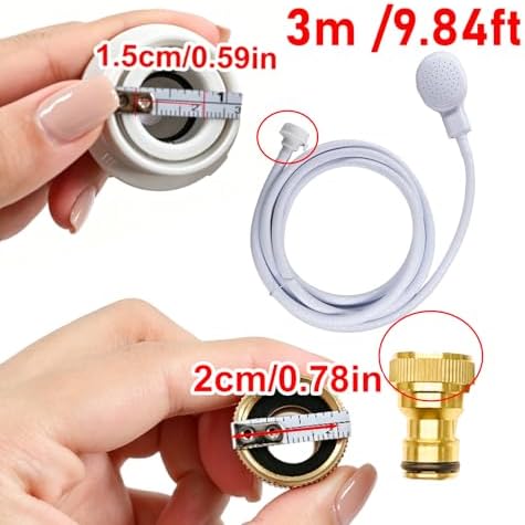 9.84Ft Quick-Connect Sink Spray Rubber Hose,Sink Hose Attachment for Faucet - Image 3
