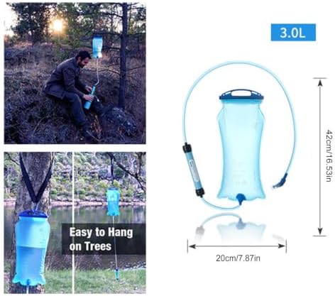 Survival Water Filter Straw – Purifier Kit with Bladder Bag - Image 6