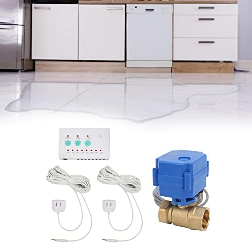 Water Leak Detection System Kit with Single Brass Ball Valve, Dual Way Alarm & Shut Off Valve, DN20 Electric Ball Valve for Warehouses, Factories, Homes - Image 6
