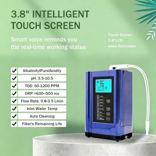 Alkaline Water Ionizer Machine for Home, pH Adjustable 7 Settings Filter - Image 4