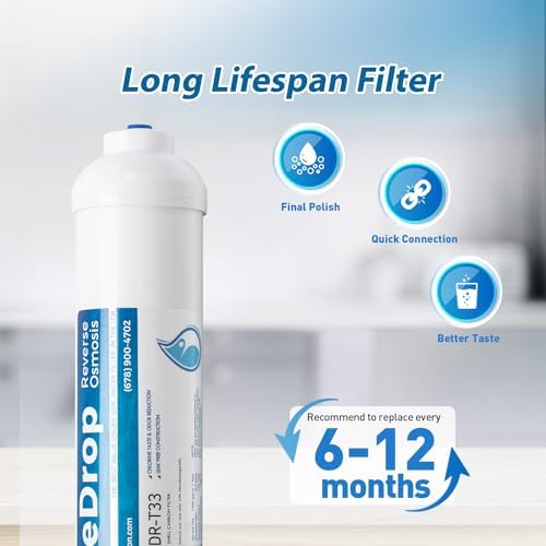 PureDrop PDR-T33 5th Stage Inline Post Carbon Filter Replacement Cartridge - Image 4