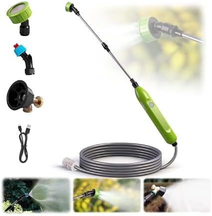 Battery Powered Sprayer Wand 29" Electric Sprayer with 16ft Hose by Mytium