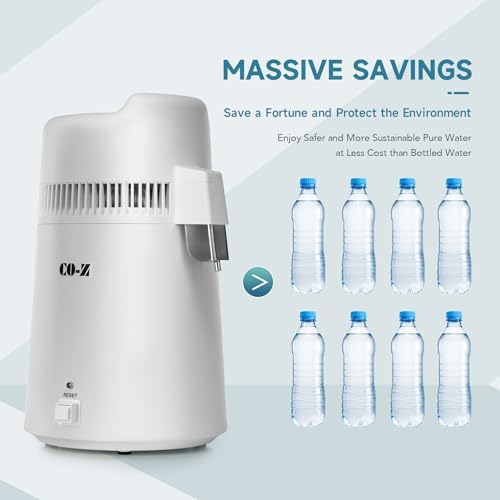 CO-Z 6L Water Distiller, Larger 1.6 Gal Countertop Home Distillers, Distilling Pure Water Machine for Home Table Desktop, Distilled Water Making Machine, Water Purifier to Make Clean Water for Home - Image 5