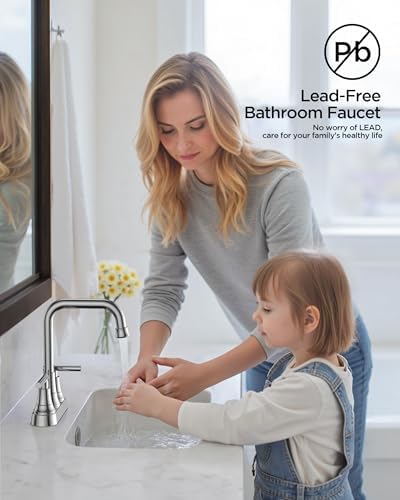 FORIOUS RV Chrome Bathroom Faucet for Sink, 4 in Bathroom Faucet Centerset - Image 6