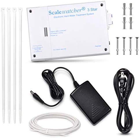 Scalewatcher 3 Original Electronic Descaler | USA Made & Patented Hard Water Softener/Conditioner Alternative | 600mA Chemical-Free and Salt-Free Electric Limescale Preventer and Remover by Scalewatcher