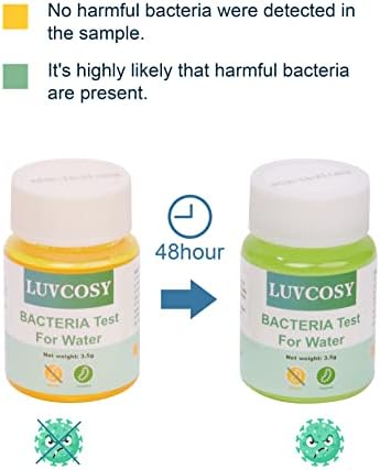 LUVCOSY 4 Bottles Coliform Bacteria Water Test Kit, E coli Water Test Kit, 48 Hours Well Water Test Kit, Easy Home Water Bacteria Test Kit for Drinking Water, Tap, Well, Pool, Pond, Lake - Image 5