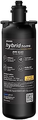 Pureal PPF-1020 Under Sink Sediment Water Filter Cartridge, 10 Inch by PUREAL