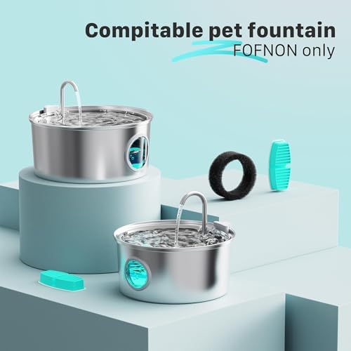 FOFNON Pet Fountain Filter Replacement: 16 Pet Water Fountain Filters - Image 2