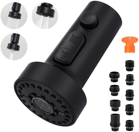 ARCORA Pull Down Kitchen Faucet Head Replacement with 13 Adapters, 3 Modes by ARCORA