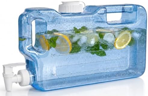 Refrigerator Water Dispenser 1.1 Gallon Bottle with Leak Proof Spigot by Unknown