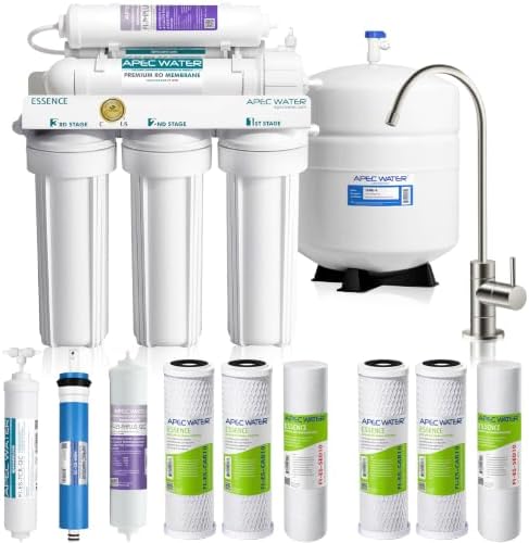 APEC Water ROES-PH75X, 6-Stage Under Sink RO System Alkaline, Extra Filters by APECWaterSystems