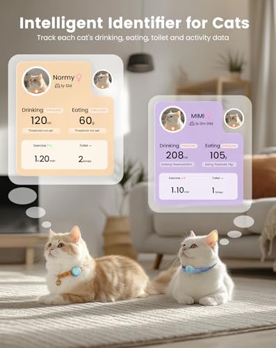 PETGUGU Smart Bundle: WiFi Cat Water Fountain with App + PF5 Pet ID Card – Real-Time Multi-Pet Tracking, Weekly Health Reports, Ultra-Quiet Wireless Pump & 8-Layer Filtration (2.4G Only) - Image 3