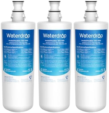 Waterdrop 3US-AF01 Water Filter Replacement for Filtrete® 3US-AS01, 3 Pack by Waterdrop
