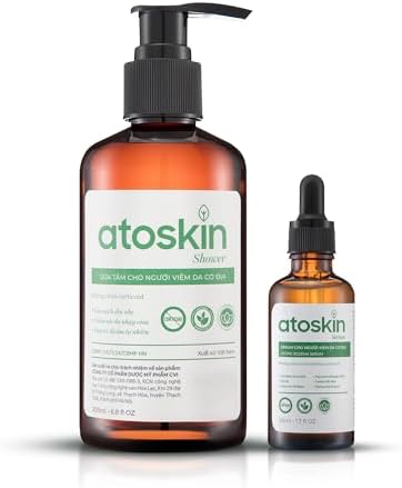Atoskin Shower & Serum – Gentle Daily Care for Sensitive, Dry Skin – with RicoBio JA7 Herbal Extracts by ATOSKIN