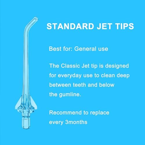 Replacement Tips for Oralfree Nicwell Water Flosser,4 Classic Jet Tips - Image 2
