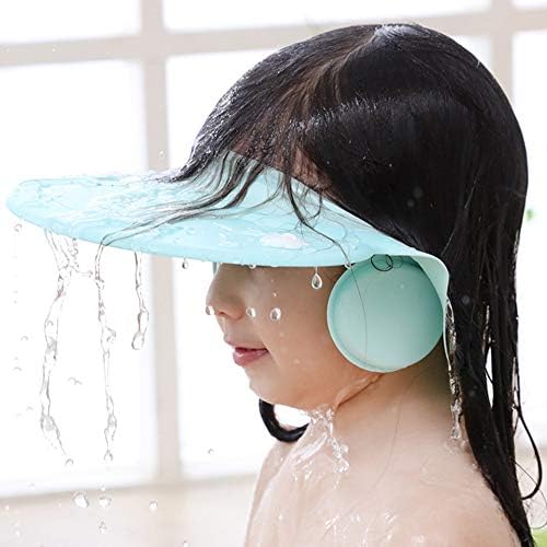 Shower Cap for Kids, Baby Shower Cap bath wash Shampoo rinser shield Hat Adjustable head hair Visor Protection Toddler and Children,Prevent water from entering eyes and ears(Blue) - Image 6