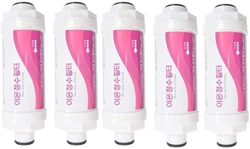 5pc Bidet Ion Water Filter Replacement Set Screw Type 15mm: Ion Resin for Brondell Swash 1400 Luxury Bidet Toilet Seat by Unknown